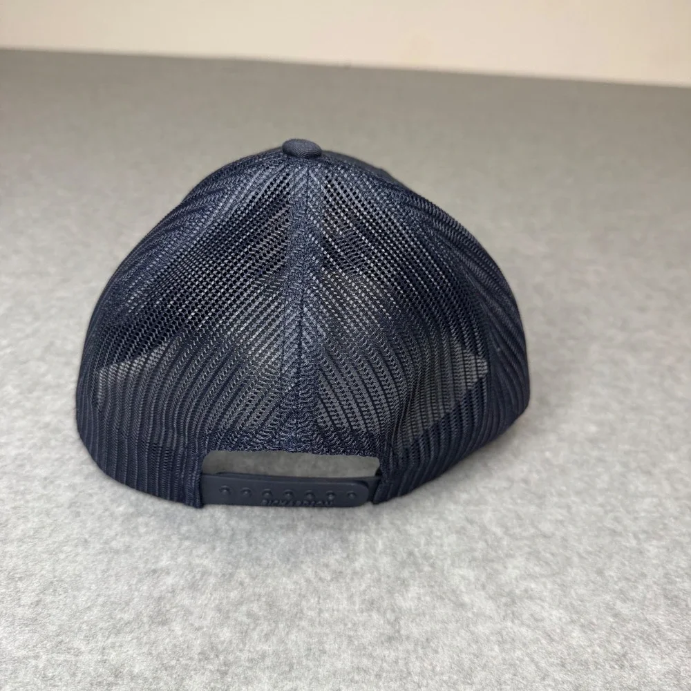 Mountain Sunrise Embroidered Trucker Outdoor Hike Hat Navy Blue Richardson 112
